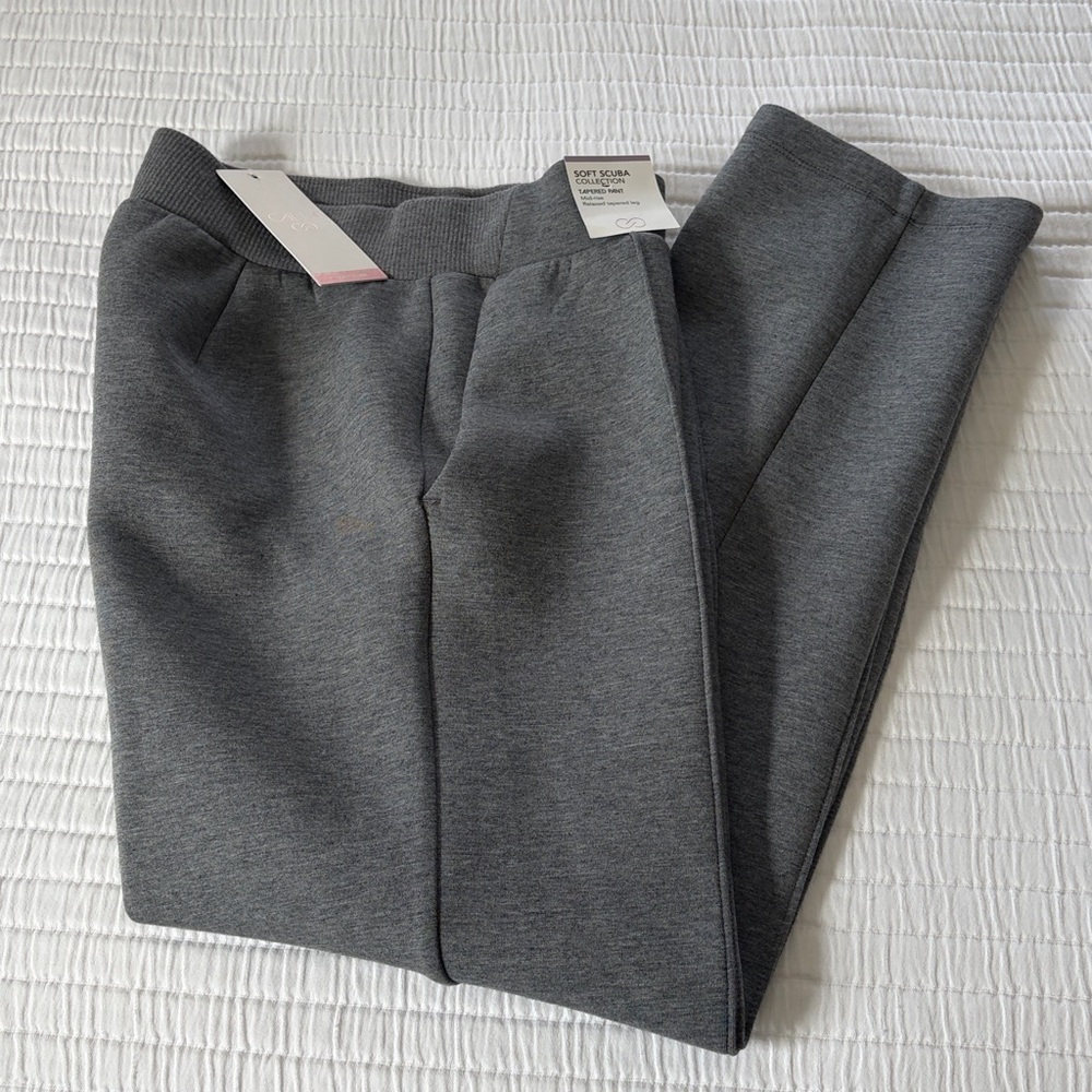 NWT CALIA by Carrie Underwood Women's Track Joggers, size XS, dark heather grey